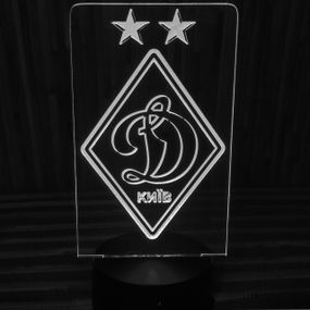 Акриловый светильник-ночник ФК Динамо белый tty-n000160