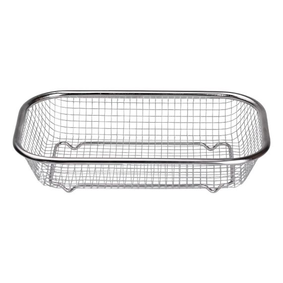 Сито-корзина для мытья овощей и фруктов 24х15х5 см дуршлаг из нержавеющей стали HP-19-23-S | Зображення 1