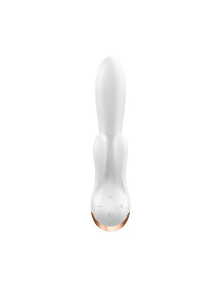 Смарт вібратор-кролик із подвійним відростком Satisfyer Double Flex White | Зображення 2
