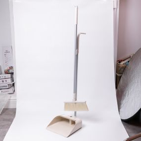 Набор веник и совок на длинной ручке для пола 25×24×100 (см) щетка веник для уборки Бежевый HP-45-15BE