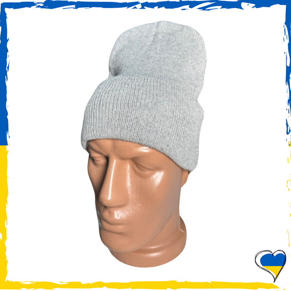 Шапка серая. Унисекс. Шапка обычная однотонная. Мужская, женская, детская