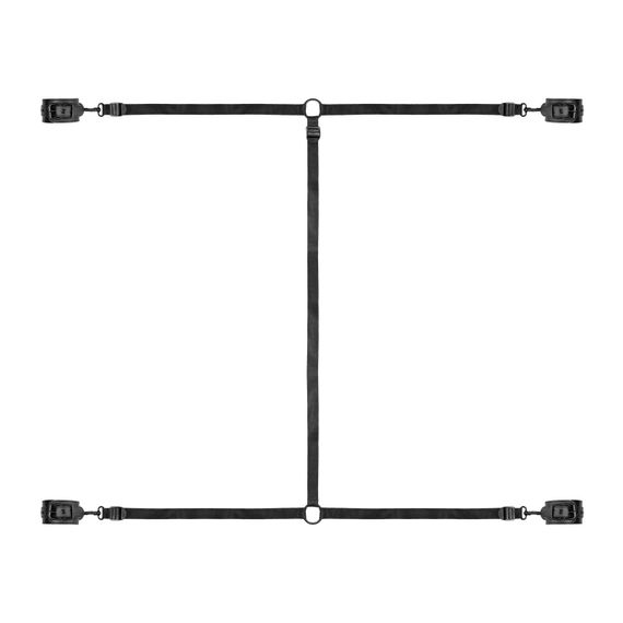 Фіксатор на ліжко з наручниками та поножами Bedroom Fantasies: Under the bed Restraint Bondage Set | Зображення 1