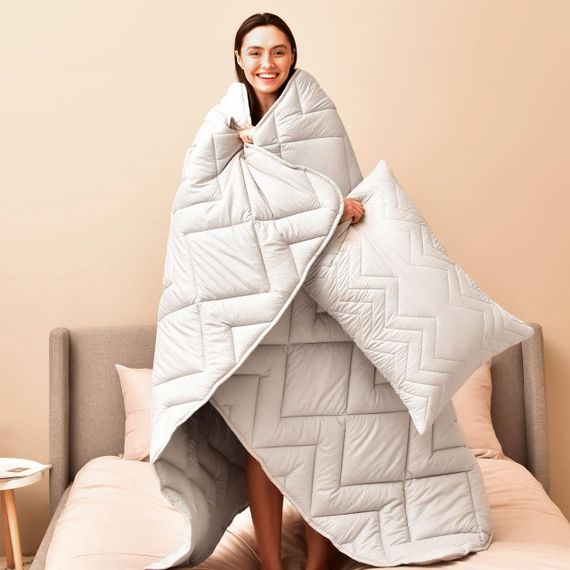 Всесезонна ковдра IDEIA Nordic Comfort 175Х210 см сіра (8-34650*002) | Зображення 3