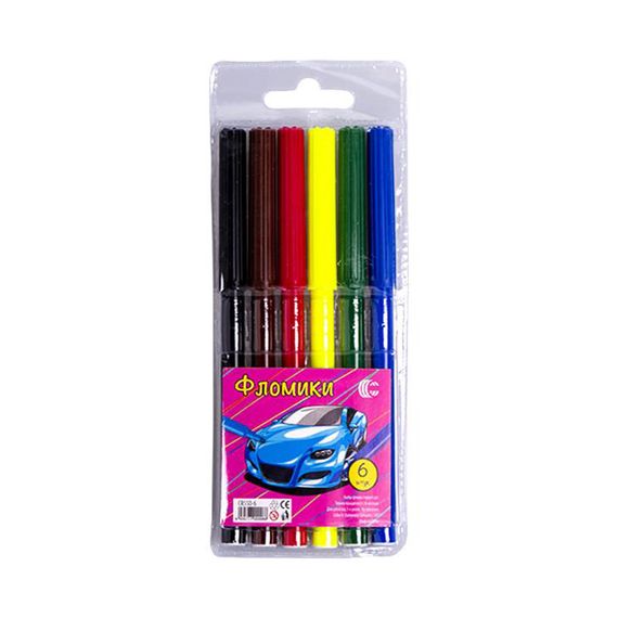 Дитячі Фломастери "Фломіки" COLOR-IT CR550-6 6 кольорів | Зображення 2