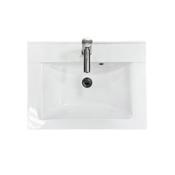 Раковина накладна Adamant QUANTO 60, прямокутна з сифоном Click-Clack + змішувач (4824296208001) | Зображення 3