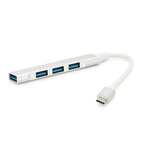 Хаб VEGGIEG V-K301 Type-C на USB 3.0/4 порта, 480Mbts, питание от USB, 0.15m