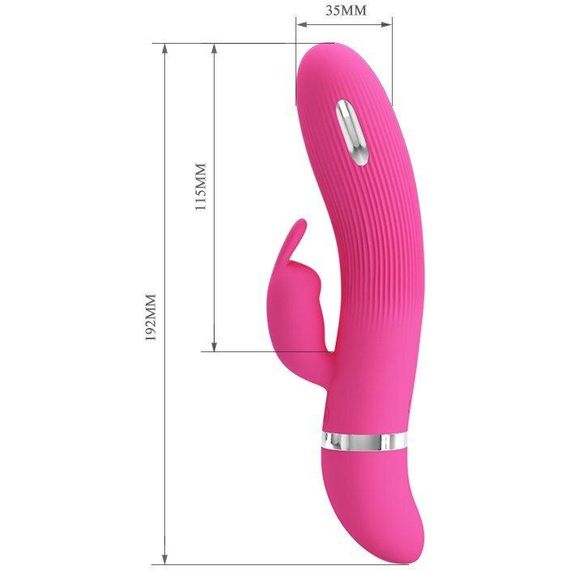 Вібратор Pretty Love "Ingram" з стимулятором клітора і електростимуляцією, BI - 014663 Sex Aura | Зображення 5