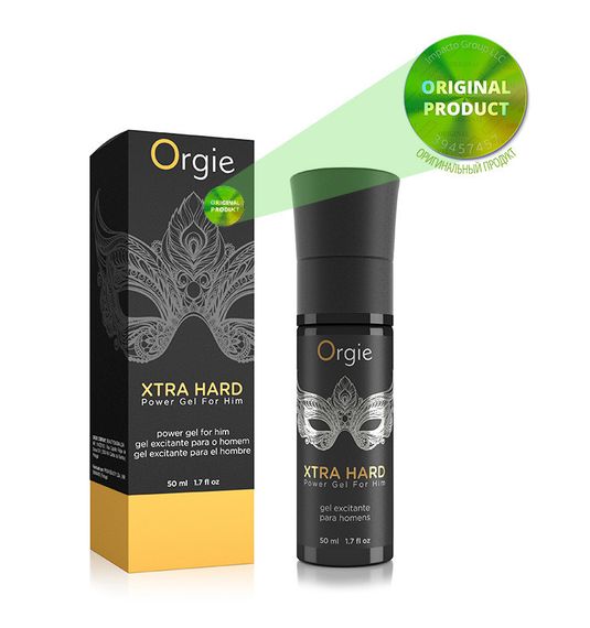 Гель для усиления эрекции "X-TRA HARD" - 50 мл Orgie sexstyle