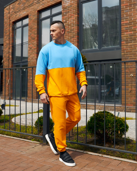 Костюм патриот свитшот Желто-синий S XL | Зображення 1