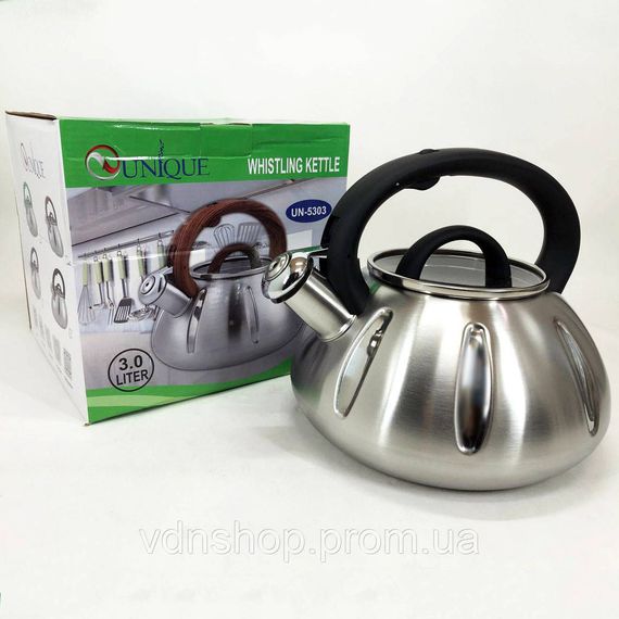 Нержавіючі чайники зі свистком, Чайник зі свистком для електроплити, Звичайний чайник на газову плиту XT-88 | Зображення 3