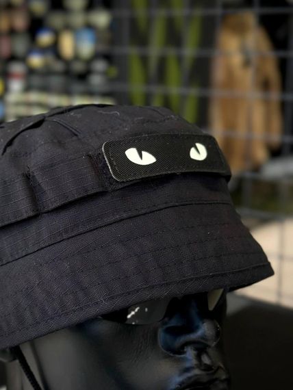 Панама Короткі Поля + Очі Чорний Black | Зображення 9