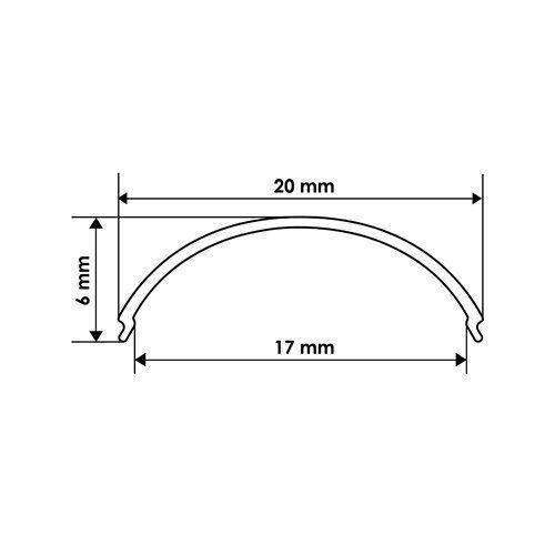 Розсіювач матовий BIOM LM-R16 для профіля ЛПУ-16 радіальний, м | Зображення 3