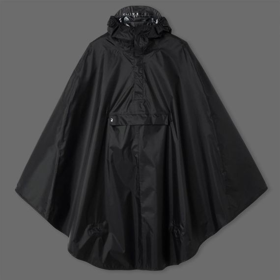 Дощовик-пончо 100 для велоїзди містом чорний - XL/XXL | Зображення 7