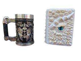 Подарунковий набір Кухоль 3D Меч у Черепі та Блокнот 3D «Око Крижаного Хранителя»