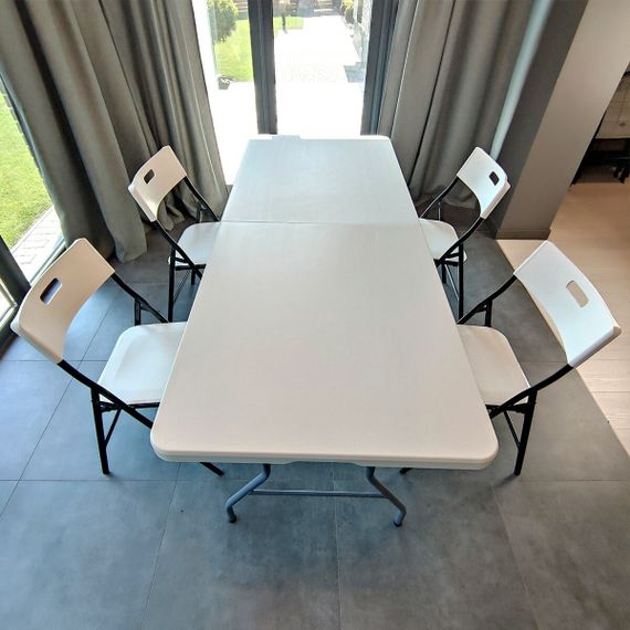 Складний стілець 46х42,5х86см Білий SW-00001610 | Зображення 6