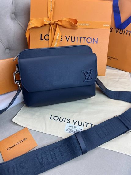 Месенджер синій Louis Vuitton Fastline Blue c877