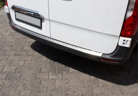 Накладки на задній бампер OmsaLine (нерж) для Mercedes Sprinter 2018-2024 рр
