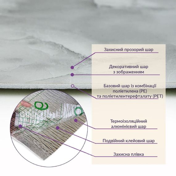 Самоклеюча стінова PET плитка у рулоні 600*3000*2mm SW-00001700 | Зображення 4