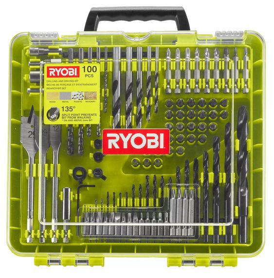 Набор сверл и бит Ryobi RAKDD100, 100 шт (5132004666)