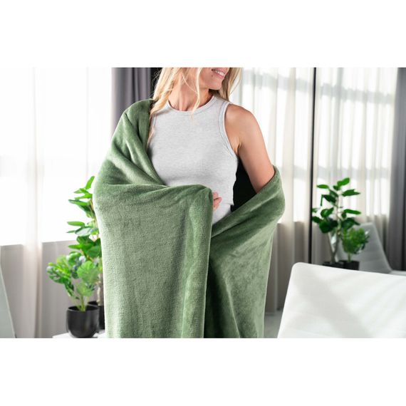 Плед Ardesto Flannel зелений, 160х200 см (ART0209SB) | Зображення 2