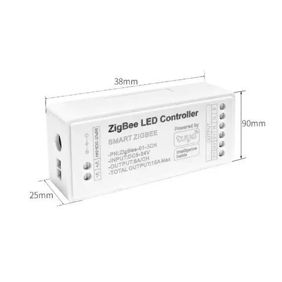 Контролер управління PROLUM RGB ZigBee; Wi-Fi; TUYA; 15A; Series: HomeLink | Зображення 7