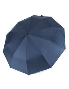 Зонт автомат мужской  Parachase №3218,  на 10 спиц с прямой деревянной ручкой, Синий
