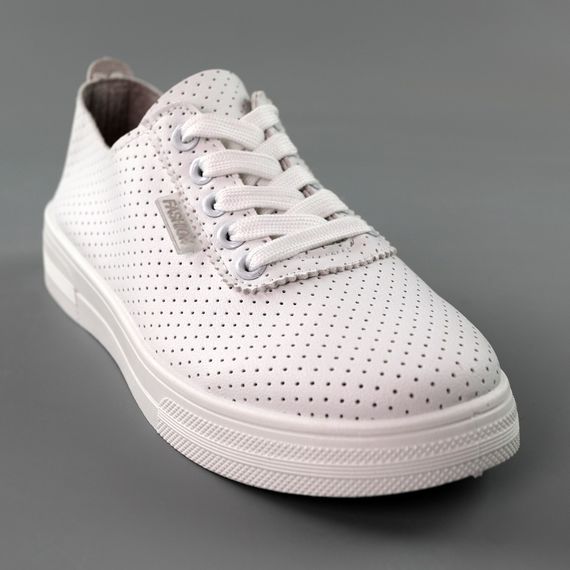 Кеди жіночі перфорація 591559 Білі 36 37 38 39 40 41 | Зображення 1