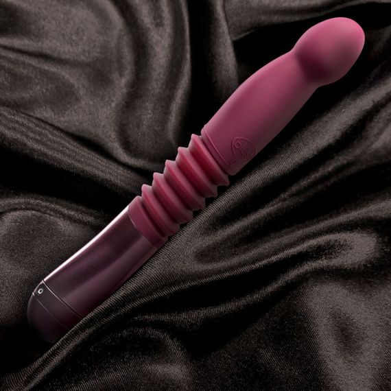 Пульсатор для точки G Blush Temptasia – Trixie Thrusting Dildo – Wine Red, 3 швидкості | Зображення 7