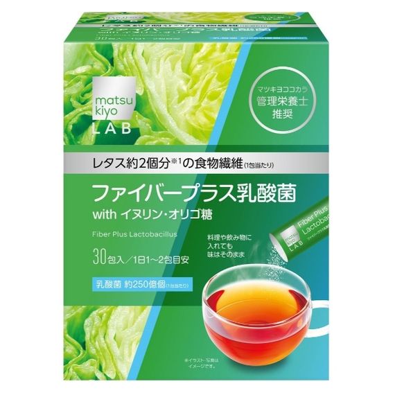 Пищеварительные ферменты Matsukiyo Lab Fiber Plus Lactobacillus (30 дней) 2 g 30 sticks | Зображення 1