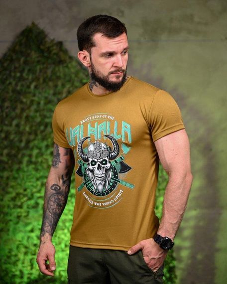 Тактична вологовідвідна футболка Valhalla coyot ПП7705