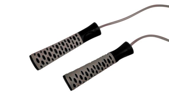 Скакалка PowerPlay 4206 Jump Rope PRO+ Сіро-чорна (2,75m.) | Зображення 3