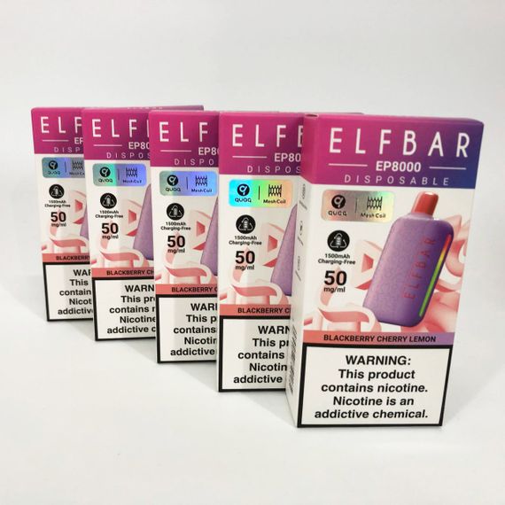 Elf Bar EP8000 смак Ожина Вишня Лимон (Blackberry Cherry Lemon) (ws52187-1) | Зображення 1