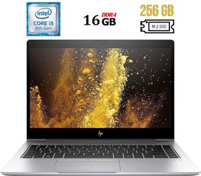Ультрабук Б-клас HP EliteBook 840 G5 / 14" IPS / Intel Core i5-8350U (4(8) ядра по 1.7-3.6 GHz) / 16GB DDR4 / 256GB SSD M.2 / UHD Graphics 620 / USB 3.1 / HDMI б/в