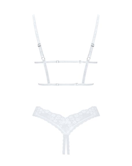 Открытый комплект Obsessive Heavenlly set otwarte Белый XL/2XL | Зображення 5