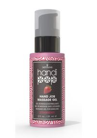 Вкусный гель для изысканных мануальных и оральных ласк Sensuva — Handipop Strawberry (59 мл) Sex Aura