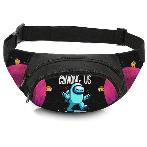 Сумка-бананка дитяча з принтом Among Us поясна сумка для хлопчика (4464)