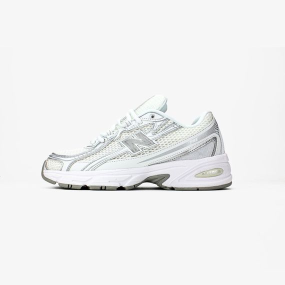 Кросівки весна літо New Balance сітка білий/срібний | Зображення 8