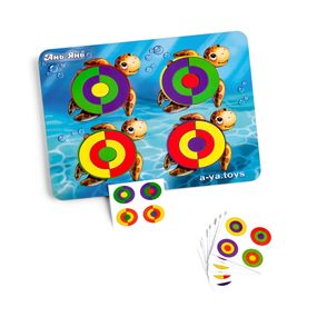 Деревянный пазл-сортер "Черепашки - цвета" Ubumblebees (ПСД138) PSD138 с заданиями