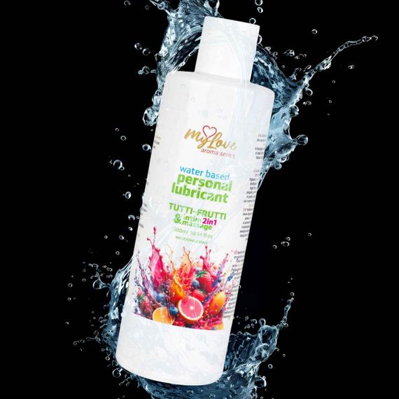 2в1 лубрикант та масажний гель - MyLove Aroma Series Intim&Massage Tutti-Frutti, 300 мл Sex Aura | Зображення 3