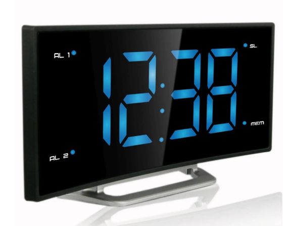 Годинник настільний з радіо Technoline WT460 Blue LED Black/Silver (WT460 blaue LED) | Зображення 4