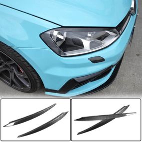 Реснички на фары (Карбон) для Volkswagen Golf 7/E-Golf 2012-2020 гг