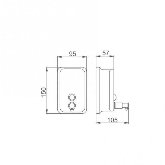 Дозатор для рідкого мила Frap F401 | Зображення 1