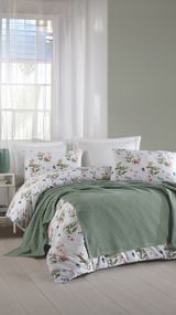 Постельное белье с пледом Saheser Ranforce Zig Zag 200 х 220 см Yesil