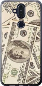 Чехол на Nokia 8.1 Доллары "3016u-1620-17620"