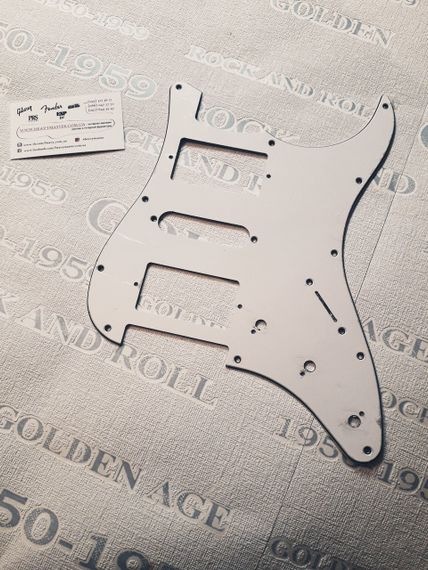 Пікгард для електрогітари HSH Ibanez Fender Stratocaster ST China білий | Зображення 3