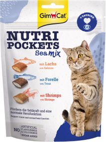 Вітамінні ласощі Gimborn GimCat Nutri Pockets для котів Морський мікс 150 г. 0.15 кг