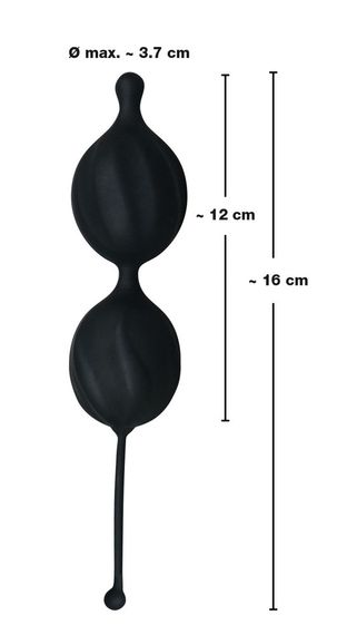 Вагінальні кульки Black Velvet Balls sexstyle | Зображення 2