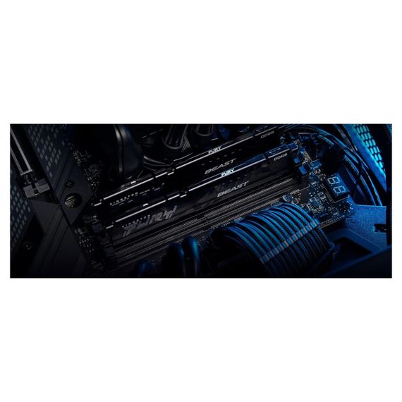 Память ПК Kingston DDR5 64GB KIT (32GBx2) 6000 FURY Beast EXPO KF560C30BBEK2-64 | Зображення 5