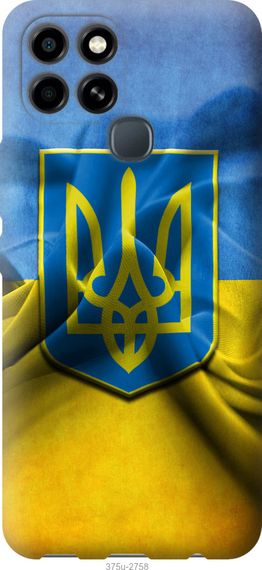 Чехол на Infinix Smart 6 Флаг и герб Украины 1 "375u-2758-17620"