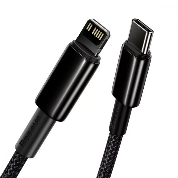 Кабель Baseus Tungsten Gold Fast Charging Type-C to Lightning PD 20W 1m | Зображення 1